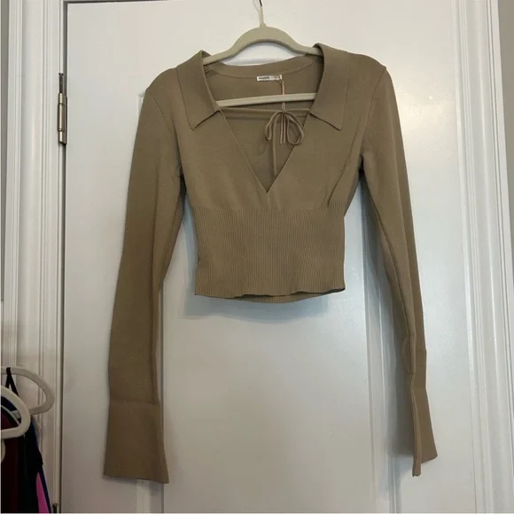 House of CB Marianne Camel Knit Top - Picture 4 of 5